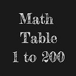 Cover Image of ดาวน์โหลด Math Table 1 to 200  APK