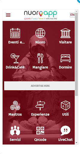 Android application NuoroApp // Visitare Nuoro screenshort