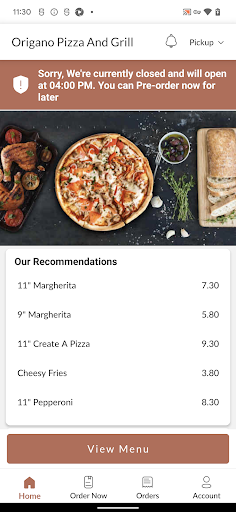 Origano Pizza And Grill Screen 2
