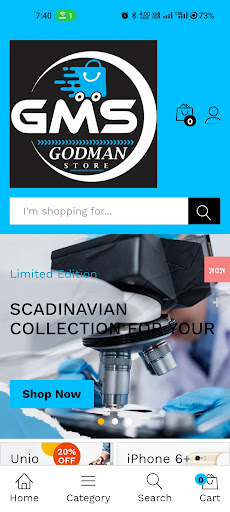 Android application Godman Store screenshort