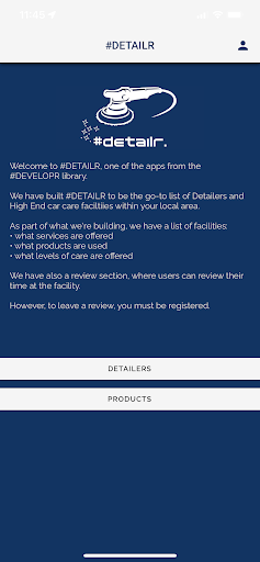 Android application #DETAILR screenshort