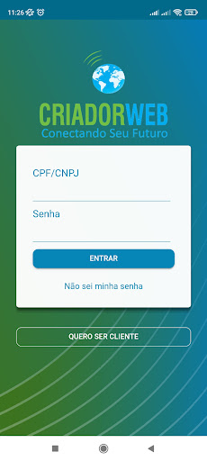 Android application CriadorWEB screenshort