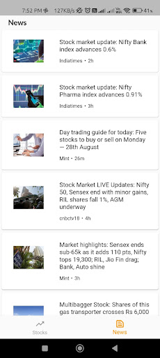 Stock Market Gainers & Losers Screen 2