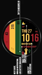 Black History Watch Face 040