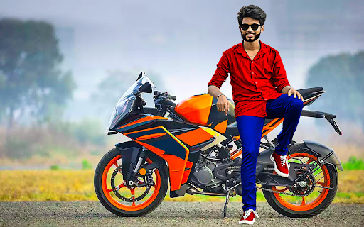 Android application Sport bike photo editor frames screenshort