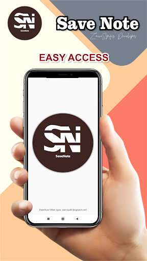 Android application Save Note screenshort