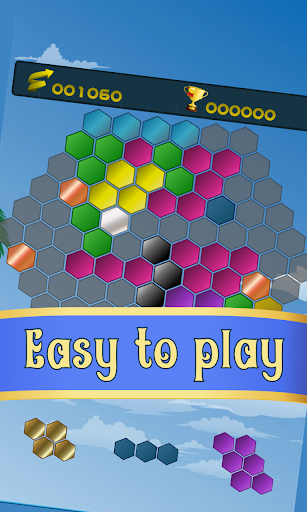 Android application HexBlokz V+, hexa puzzle game screenshort