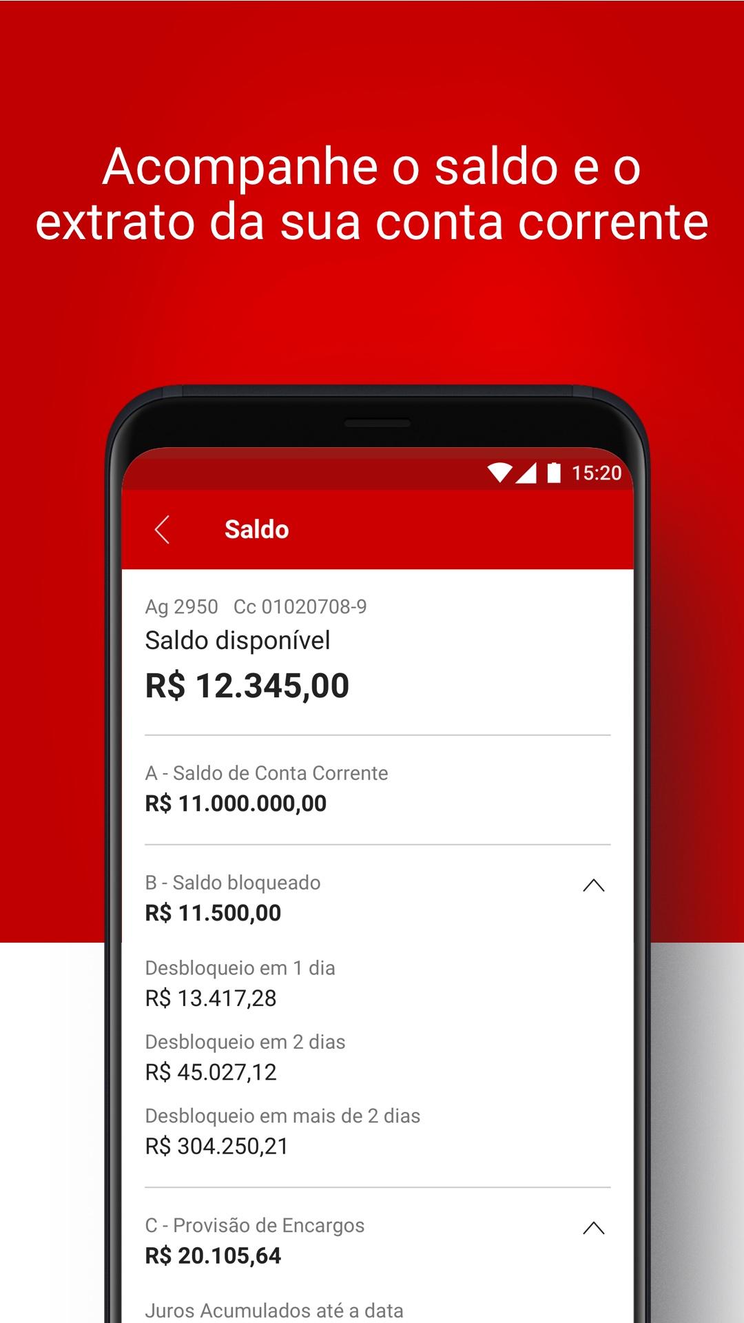 Android application Santander Empresas screenshort