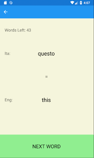 Top 1000 Italian words