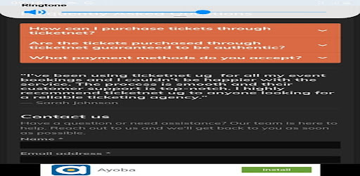 TICKETNET UG Screen 2
