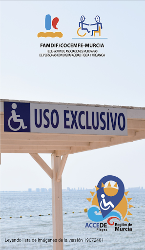 Android application ACCEDE Playas Región de Murcia screenshort