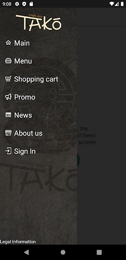 Android application ТАКО screenshort