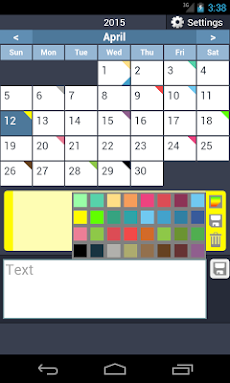 色のカレンダーのおすすめ画像5