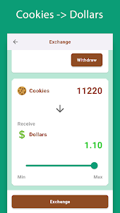 Dollar Cookies, Play, Earn USD