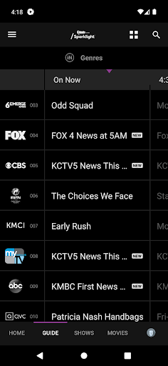 Screenshot of FidelityTV