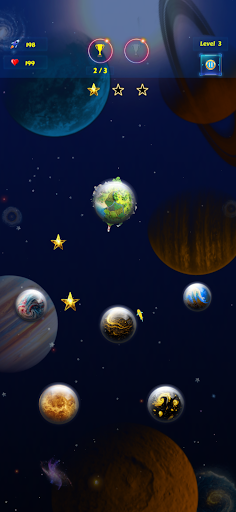 Android application Planet Hop - A space puzzle screenshort