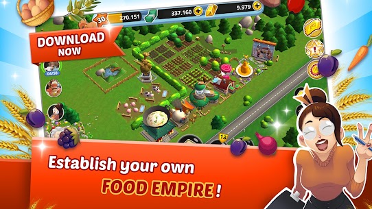 تحميل لعبة Food World Tycoon مهكرة جواهر وأموال لا نهائية 1