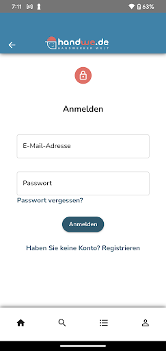 handwe.de Screen 2