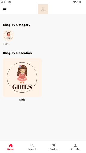 Android application Luxury Boutique screenshort