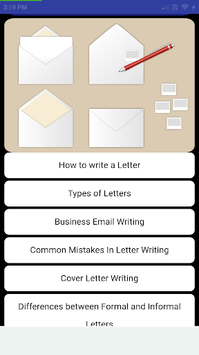 Easy Letter Writing Screen 3