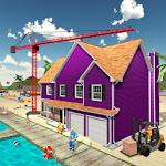 Cover Image of Baixar House Construction Beach Building Sim 1.1 APK