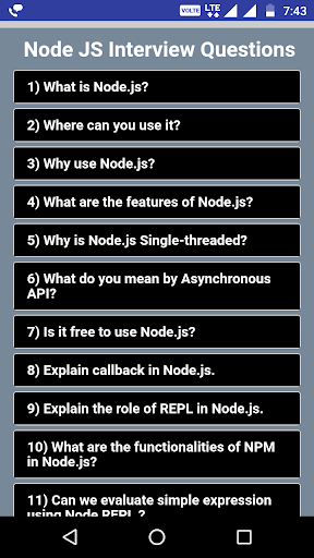 Node js interview Questions