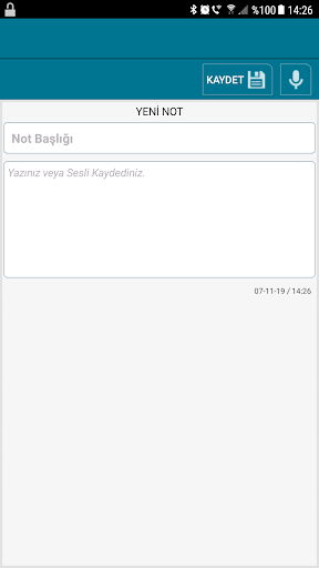 Şifreli Not Defteri. Screen 3