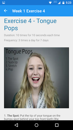Tongue Thrust Therapy Screen 3