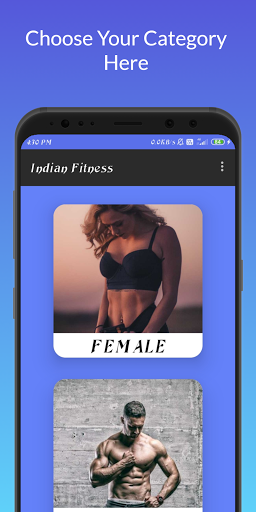 Android application Indian Fitness screenshort