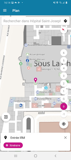 GéoLoc Hôpital Paris Saint-Jos Screen 3