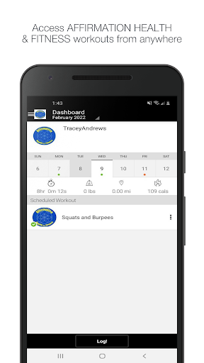 Android application AFFIRMATION HEALTH & FITNESS screenshort