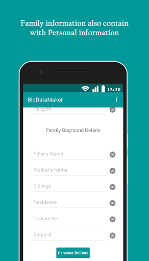 BioDataMaker Screen 3