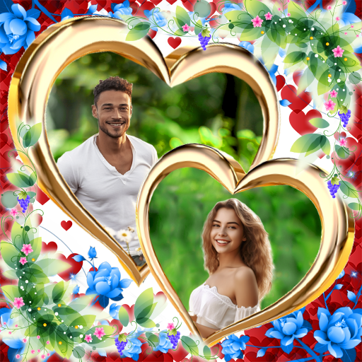 Photo frame app, collage maker logo