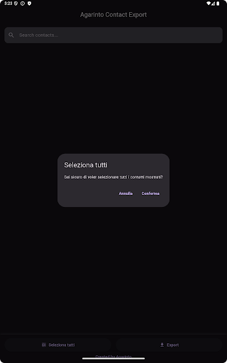 Agarinto Contact Export