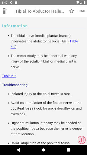 McLean EMG Guide Screen 3