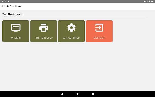 allHungry POS Screen 2