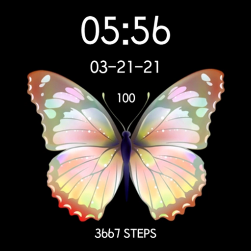 Gold Yellow Butterfly Watch