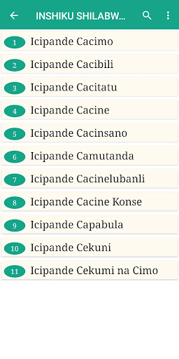 Bemba Literature Books Screen 2