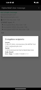 CipherMail Email Encryption Screenshot