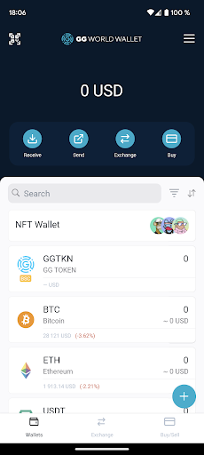 GG World: NFTs & Crypto Wallet Screen 3