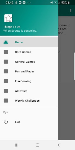 Android application Things To Do - When Scouts is screenshort