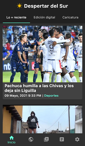 Android application Despertar del Sur screenshort