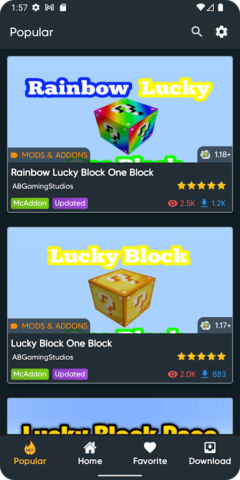#9. Lucky Block Mods (Android) Göre: Bearbox Studio