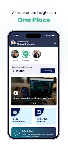 Monexo P2P Investment Platform Screenshot