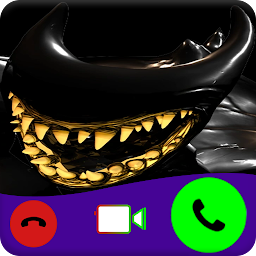 Icon image video call prank Scary ink
