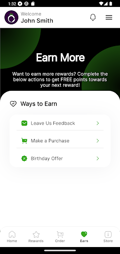 Vibe Foods Rewards Screen 3