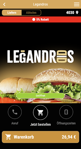 Android application Legandros screenshort