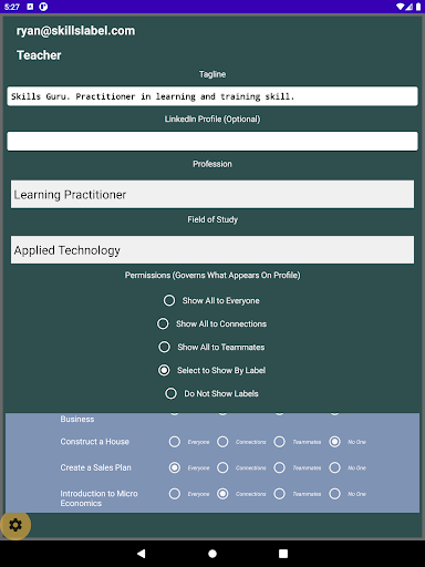 Learning Labels Profiles