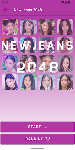 Android application NewJeans 2048 Game screenshort