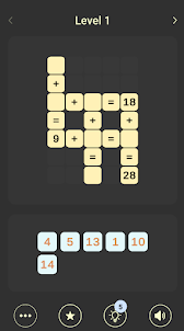 Math Cross - Number Puzzle